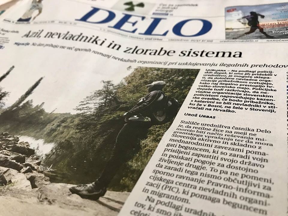 Članek v današnjem časniku Delo