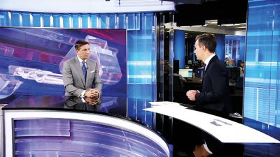 Novinar Miha Drozg v pogovoru s predsednikom države Borutom Pahorjem