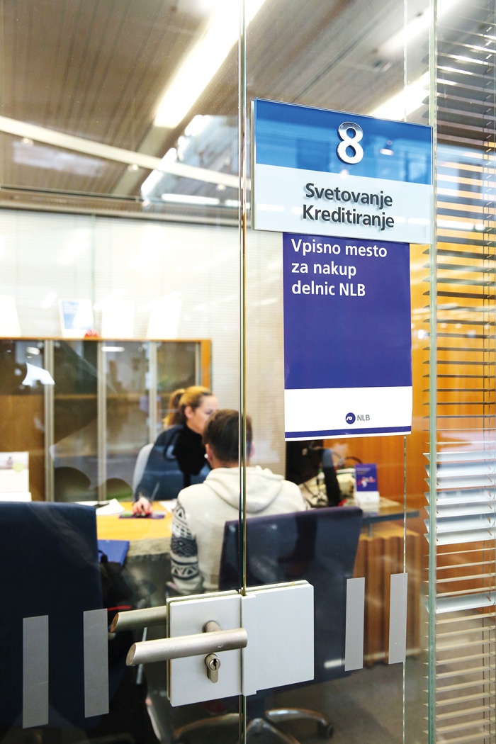 Eno izmed vpisnih mest za nakup delnic NLB 