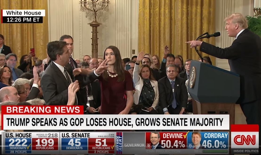 Besedni dvoboj med Trumpom in novinarjem CNN