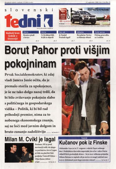 Propagandna brezplačnika stranke SDS Slovenski tednik in Ekspres, ki sta začela izhajati pred volitvami leta 2008, sta bila predhodnika Nove24. Kot je kasneje razkrila parlamentarna preiskovalna komisija, so njun izid omogočila državna podjetja s svojimi javnimi, še raje pa s skrivnimi donacijami. 