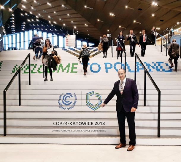 Minister za okolje Jure Leben na podnebnem vrhu v Katovicah 