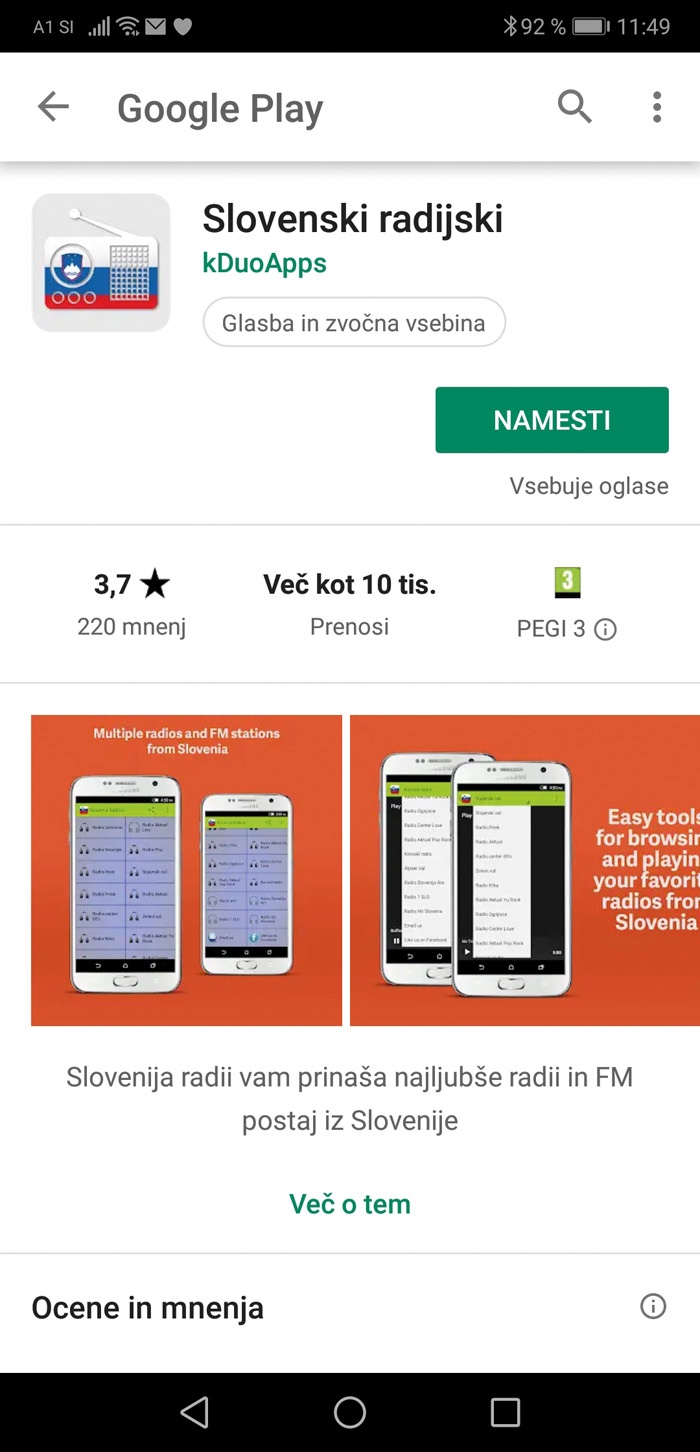 Ena od tisočih aplikacij, ki podjetjem po vsem svetu pošilja vašo lokacijo in druge osebne podatke.