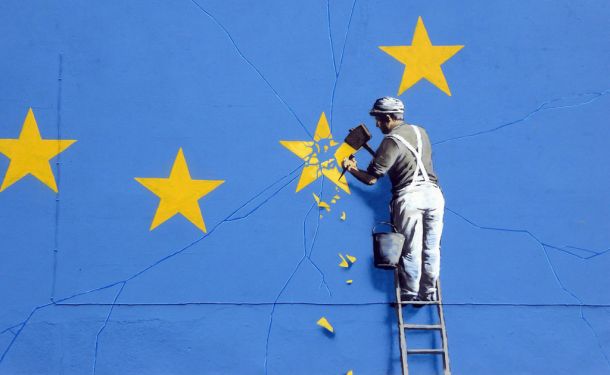 Banksyjev vizualni komentar brexita