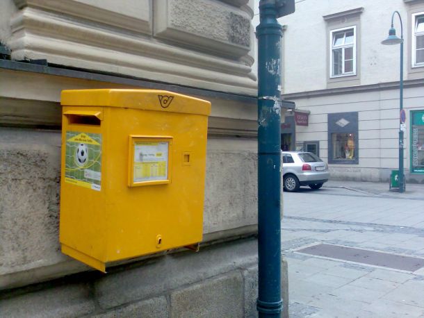 Poštni nabiralnik v Linzu v Avstriji