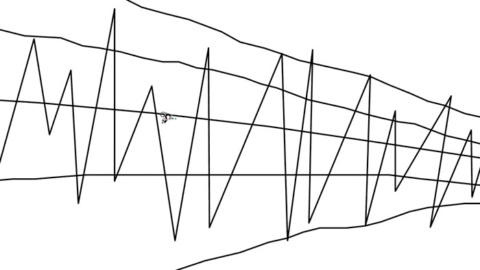 Prizor iz celovečerne Line Rider animacije This Will Destroy You, ki jo je Ben Harvey ustvarjal osemnajst mesecev.