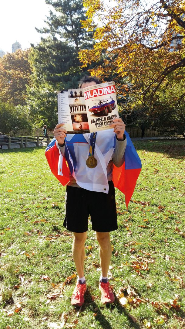 Po pretečenem newyorškem maratonu, Central Park, NYC, ZDA 