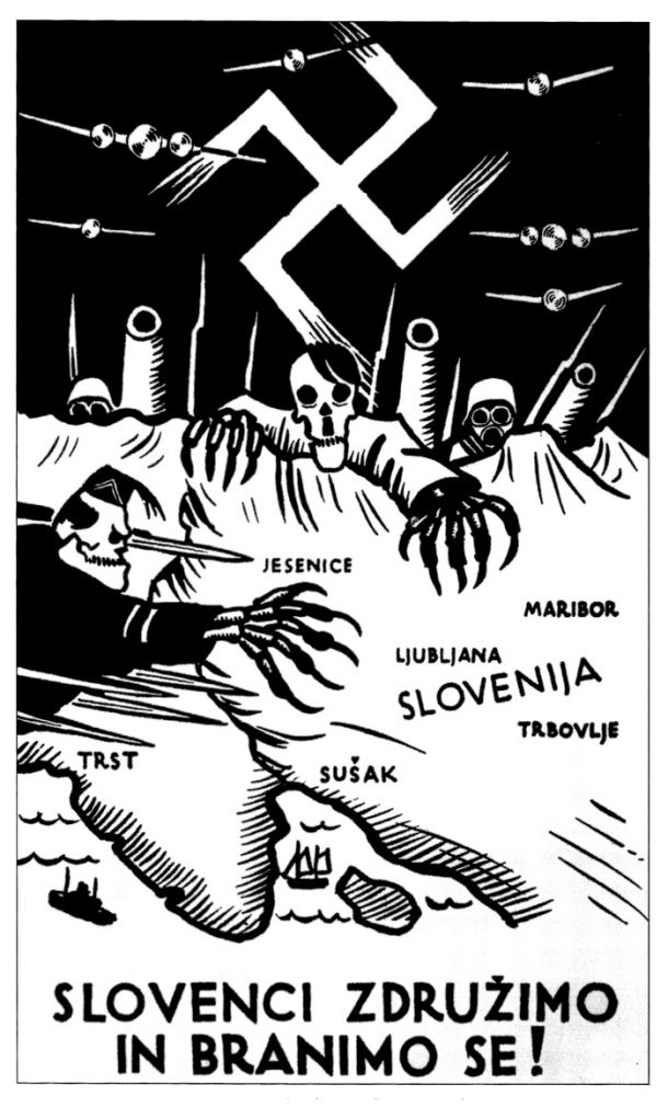 Razglednica, ki jo je leta 1938 narisal Vlasto Kopač