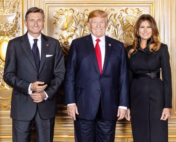 Borut, Donald in Melania 