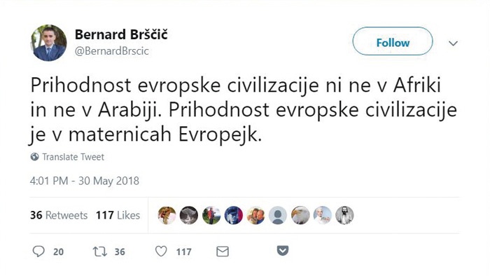 Poveličevanje ene rase: namen Evropejk naj bi bilo rojevanje otrok