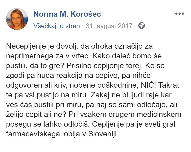 Norma nekoč ... 