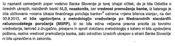 Argumentacija kriminalistov, zakaj je pri sanaciji bank prišlo do kaznivega dejanja zlorabe uradnega položaja ali uradnih pravic.
