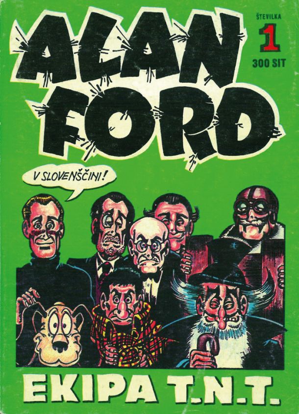 Naslovnica prve številke Alana Forda v slovenščini – prevedel jo je Branko Gradišnik – leta 1993. 