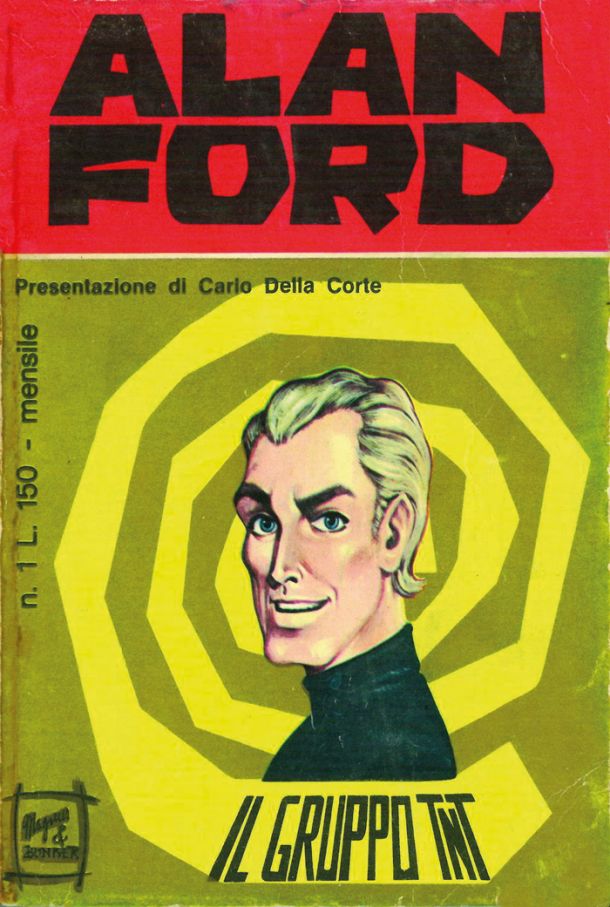 Naslovnica prve številke Alana Forda, ki je v Italiji izšla maja 1969. 