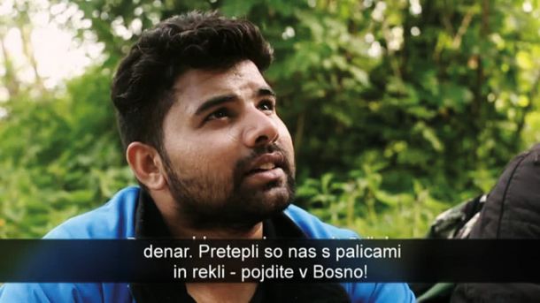 Begunec pojasnjuje ravnanje hrvaške policije. Reportaža švicarske nacionalne televizije SRF, v kateri so bili objavljeni tudi posnetki vračanja beguncev v BiH.