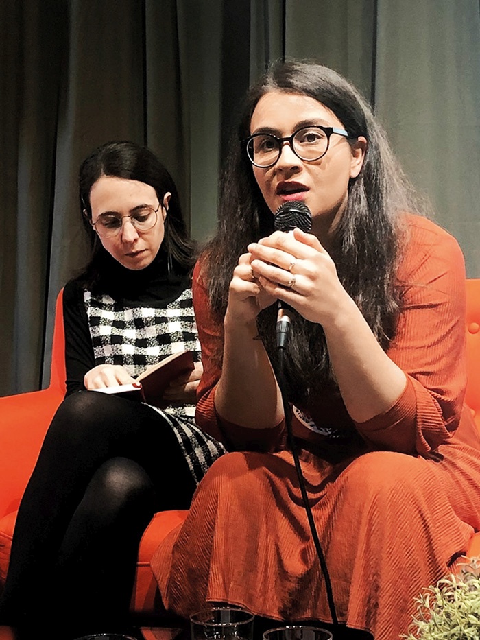 Julija Ovsec, slovenska članica ekipe Uporne bralke