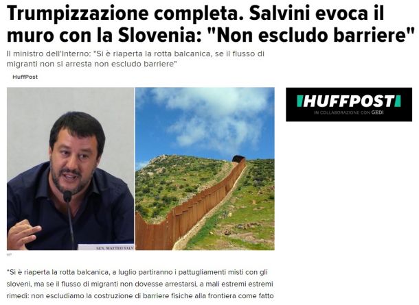 Naslov članka v italijanskem Huffington Postu