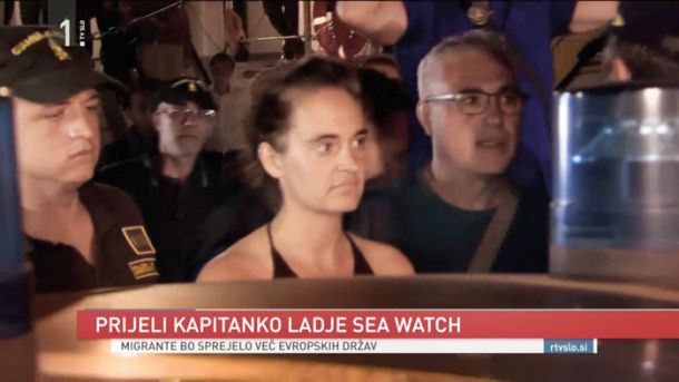 Kapitanka Carola Rackete, ki je rešila pred smrtjo 40 beguncev