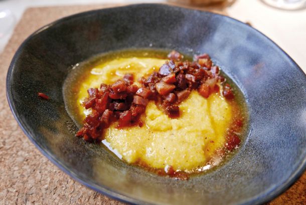 Polenta z ocvirki