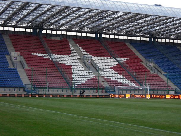 Stadion Bele zvezde v Krakovu na Poljskem