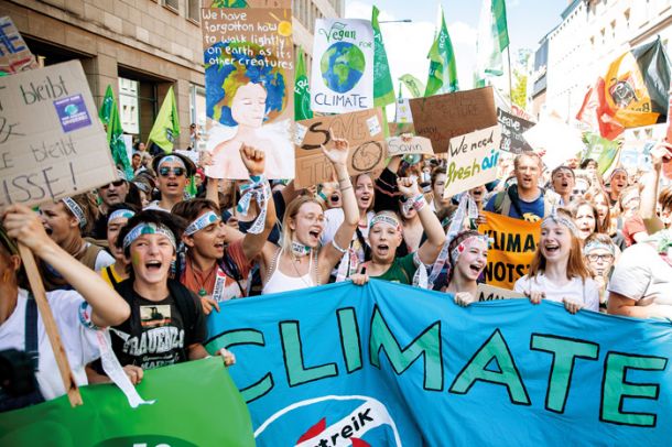 Protest za podnebje v Aachnu 21. junija