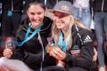 Trikrat zlata Janja Garnbret in srebrna Mia Krampl; sprejem za slovensko reprezentanco v športnem plezanju po vrnitvi s svetovnega prvenstva, LJ 