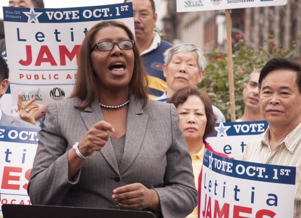 Letitia James, newyorška pravosodna ministrica