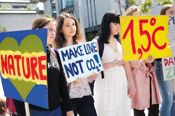 Podnebni štrajk v Mariboru 19. marca letos