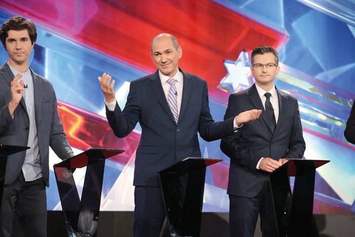 Stranka Marjana Šarca je v zadnji raziskavi Ninamedie prvič prehitela stranko SDS. Janša se je, tipično, odzval z zajedljivim tvitom, da za vsem skupaj stoji Gregor Golobič.