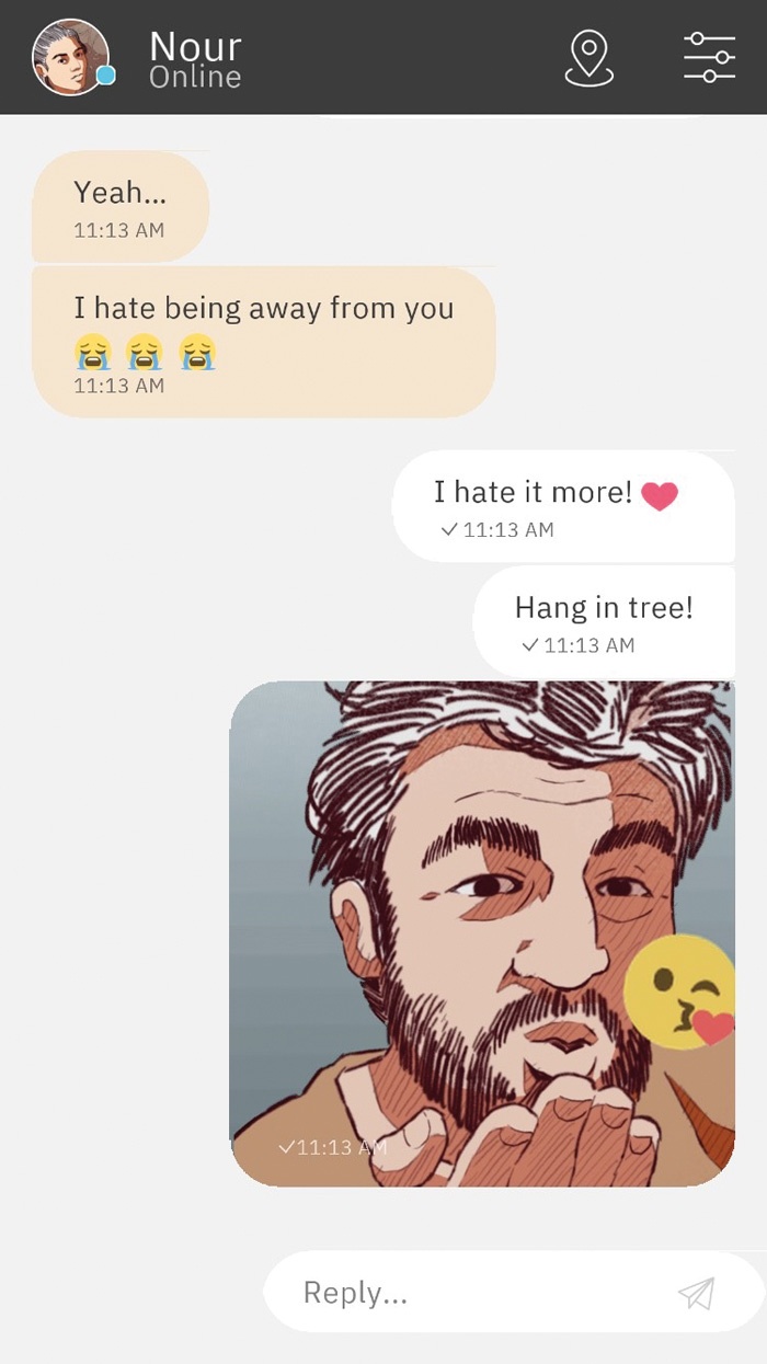 Utrinek iz igre Bury me, my Love