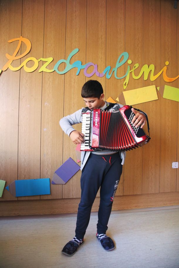 Mini koncert za obiskovalce iz Ljubljane
