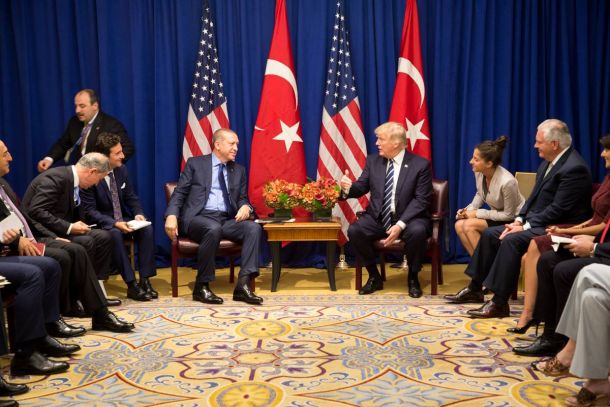 President Donald J. Trump and President Recep Tayyip Erdoğan of Turkey at the United Nations General Assembly (Official White House Photo by Shealah Craighead)