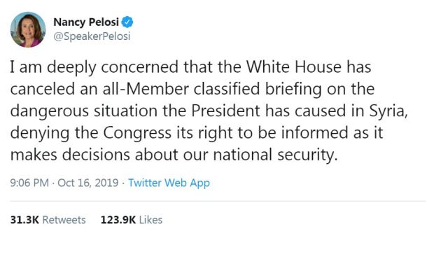 Nancy Pelosi na Twitterju