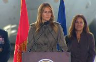 Melania Trump: Naš narod bo še naprej močno stal pred obrazom katerega koli sovražnika