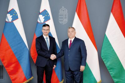 Marjan Šarec na obisku pri Viktorju Orbánu