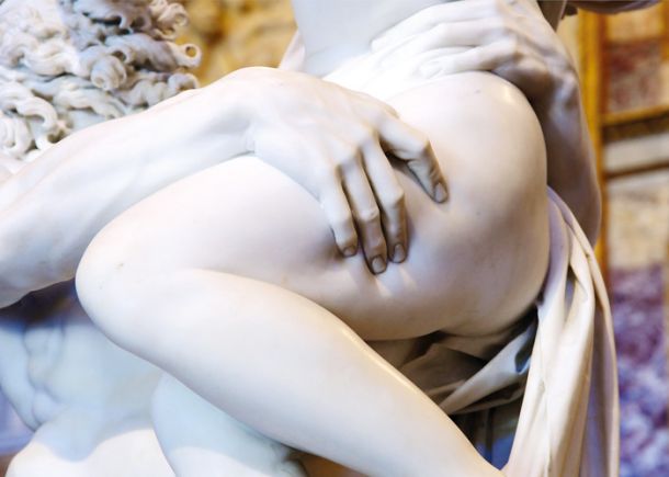 Posilstvo Perzefone, detajl kipa, Gian Lorenzo Bernini