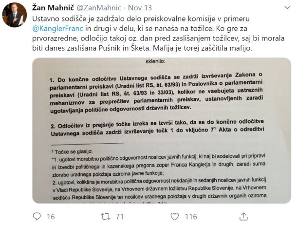 Sporni tvit Žana Mahniča