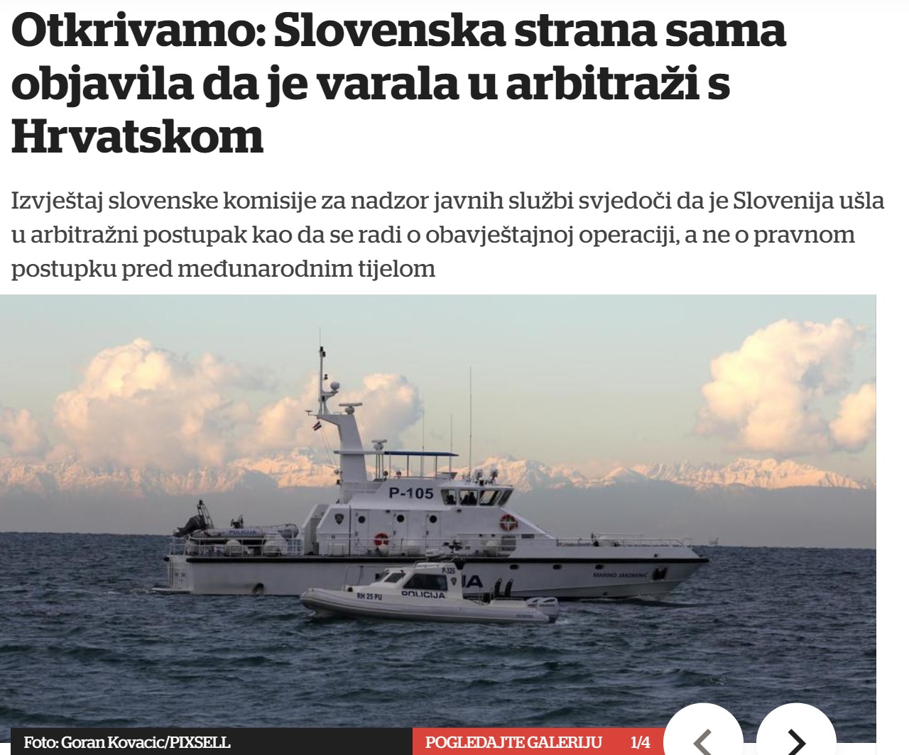 Članek v Večernjem listu