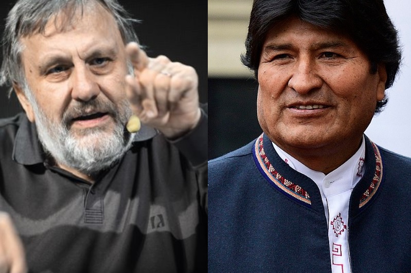 Slavoj Žižek in Evo Morales