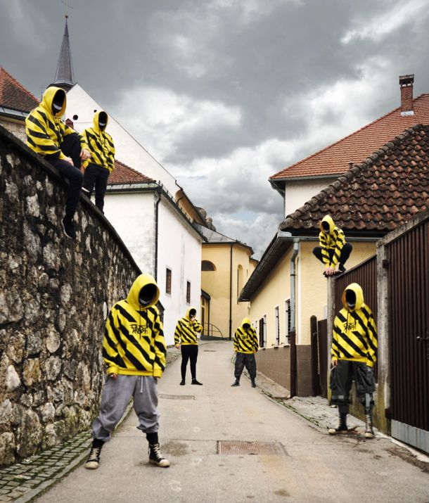 Slovenska „divizija“ mednarodnega cyber kolektiva Trash Gang v Novem mestu.