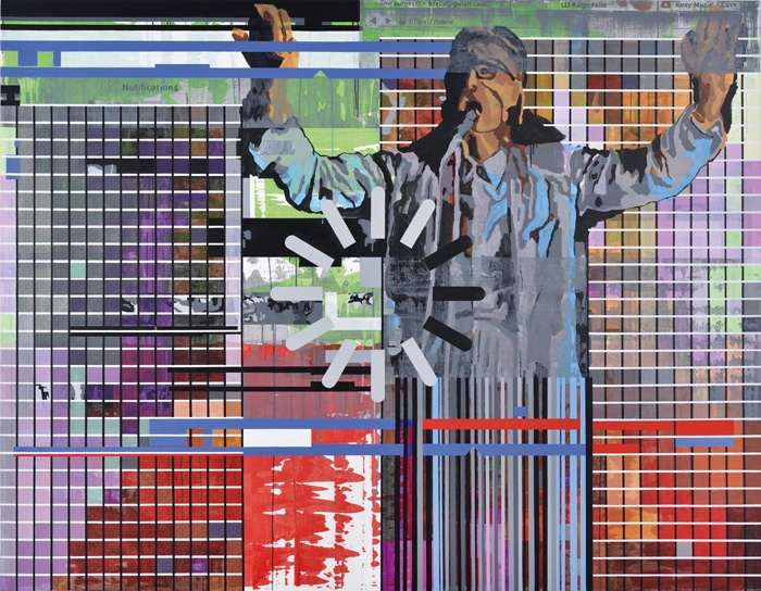 Katja Felle, št. 10, 2015, akril na platnu, 170 x 220 cm