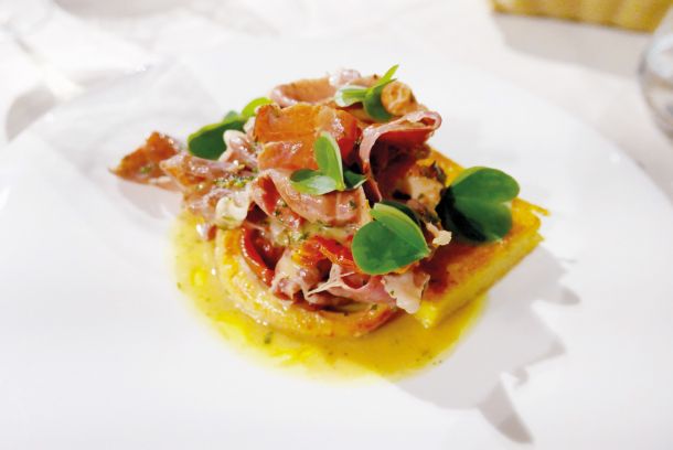 Polenta s hobotnico