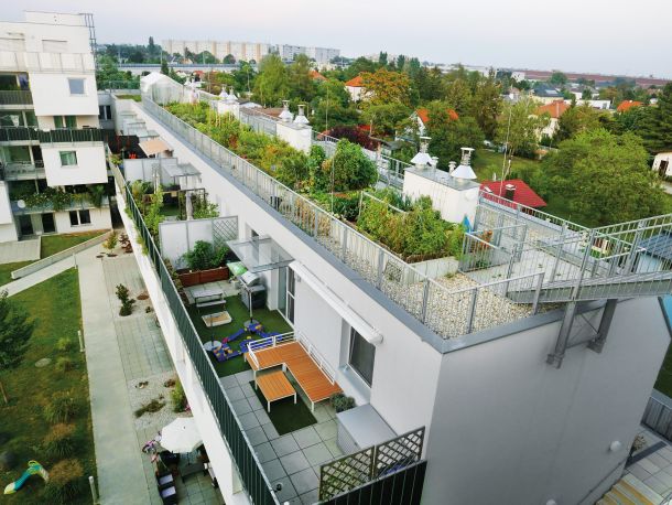 Primer dobre prakse: zelena streha na Dunaju 