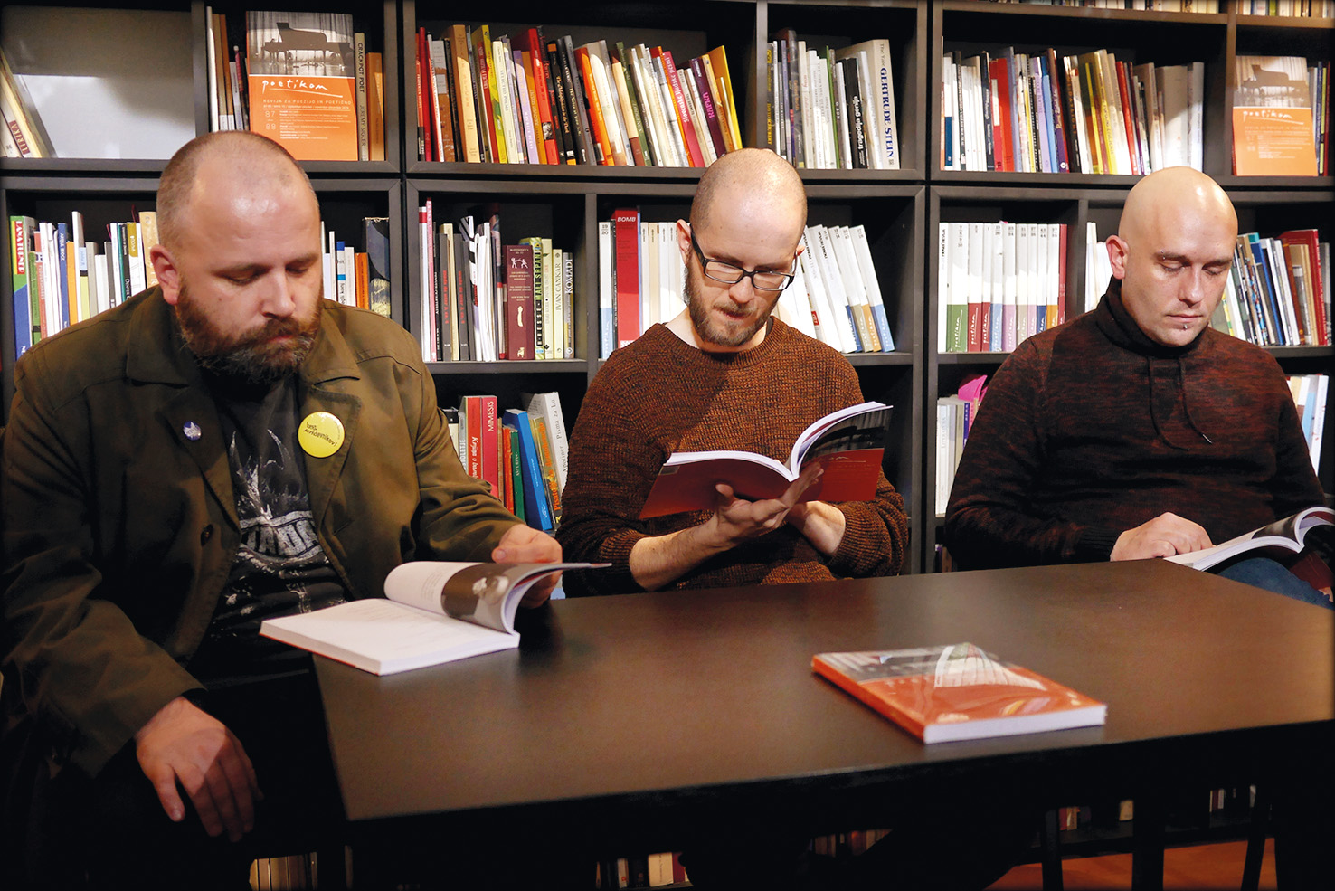 Dejan Koban, Miha Maurič, Davorin Lenko: Poetikonov literarni večer; Center za poezijo Tomaža Šalamuna, LJ | Sunčan Stone