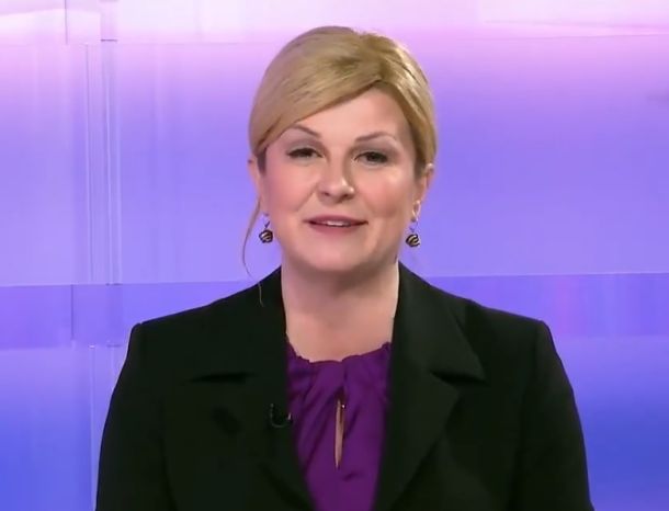 Kolinda Grabar-Kitarović v pogovorni oddaji na televiziji N1