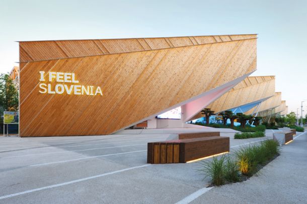 Slovenski paviljon za EXPO 2015 v Milanu so zasnovali SoNo arhitekti. Natečaj je bil namenjen izvajalcem in ne arhitektom