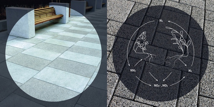 Fotoaktivni tlakovci znižujejo raven onesnaženja zraka v mestu. V njih je titanov dioksid, ki spreminja dušikov oksid v netoksični nitrat NO3. Zasnovali so jih v podjetju Tlakovci Podlesnik.