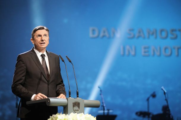 Borut Pahor med slavnostnim govorom ob Dnevu samostojnosti in enotnosti 