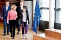 Greta Thunberg na obisku pri Ursuli von der Leyen 