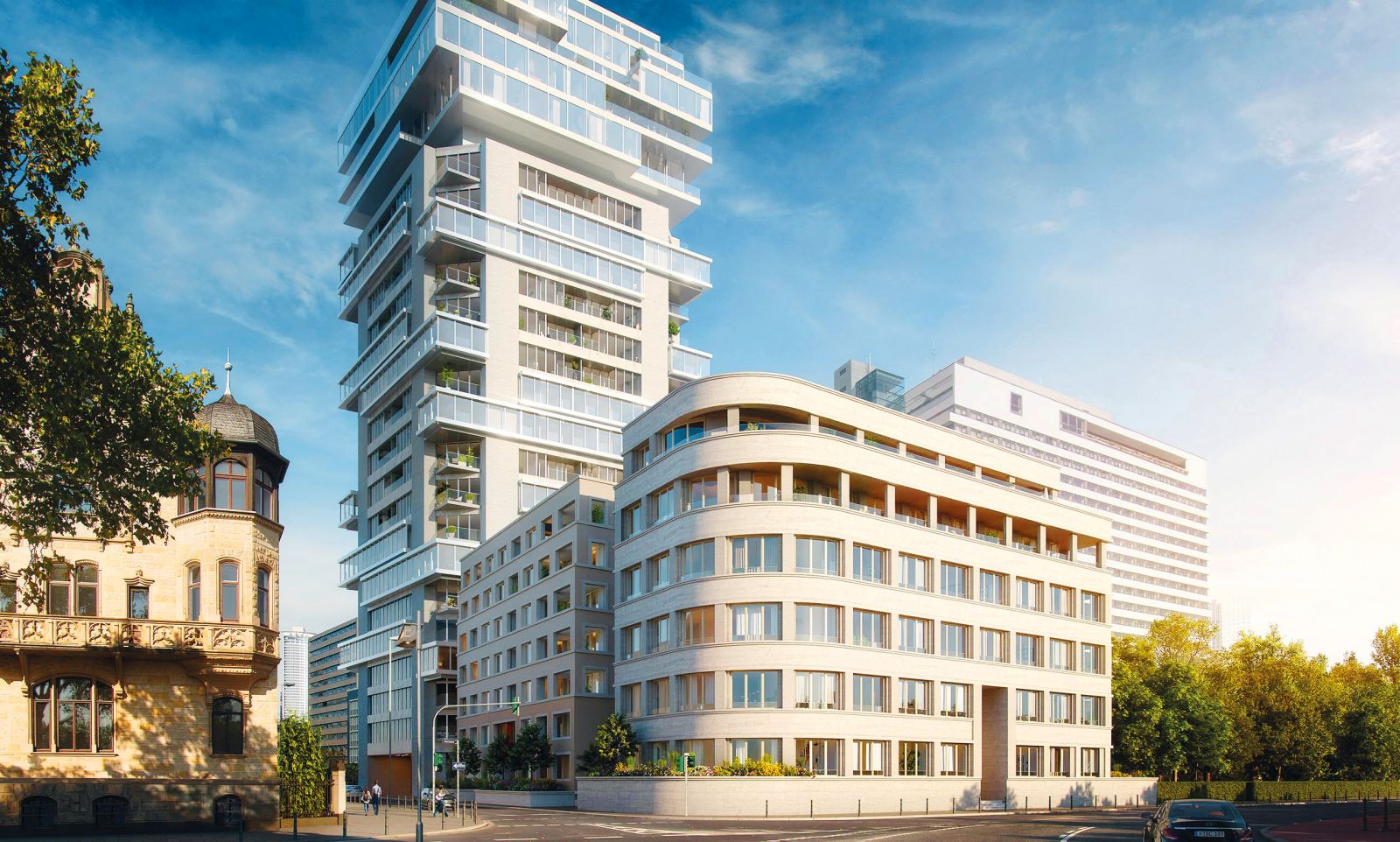 Projekt Riverpark v Frankfurtu arhitekturnega biroja Ole Scheeren